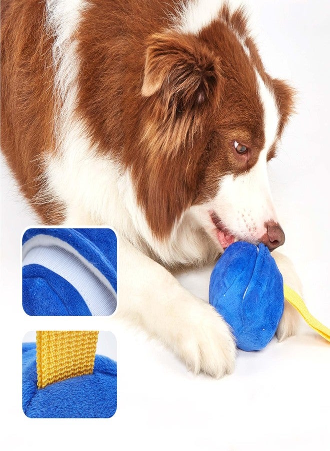 Kimee 2pc Covers Pet Ball for Dogs Plush Round Balls Outdoor Pet Plastic Balls Cats Toys Cover, Replacement Dog Ball Plush Cover, Yellow and Blue - Image 2